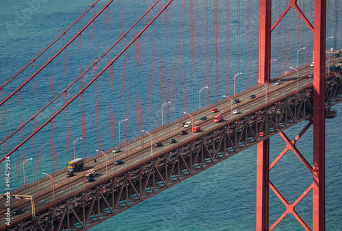Lisbon red bridge, Portugal