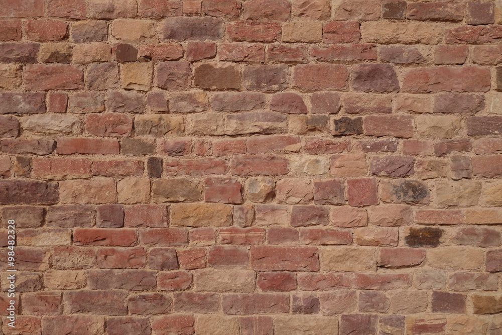 Old brick wall in India Old brick wall in India