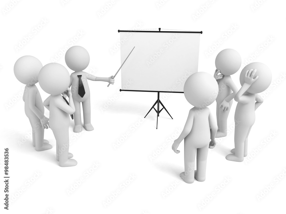 A 3d people was lecturing A 3d people was lecturing