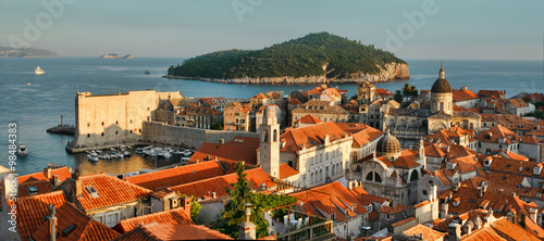 Obraz na płótnie View from Dubrovnik, Croatia w salonie