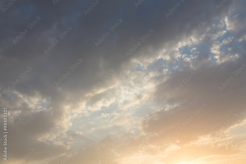 Obraz premium colorful sunset sky background