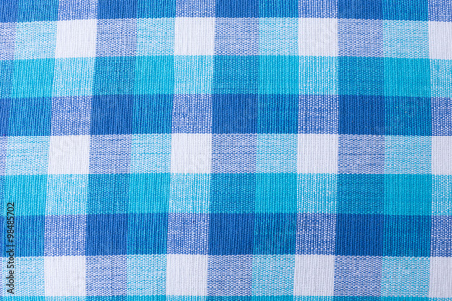 blue and white tablecloth fabric texture background
