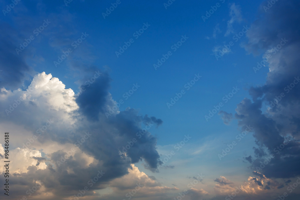 blue sky with clouds, clear weather sky background blue sky with clouds, clear weather sky background