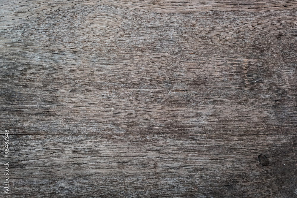 Fototapeta premium old wood board weathered with rough grain surface texture