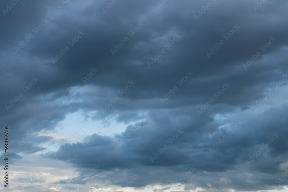 heavy rain storm clouds, thunderstorm dramatic sky