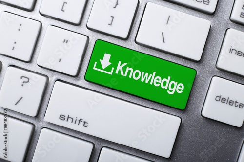 Knowledge Button On Keyboard photo