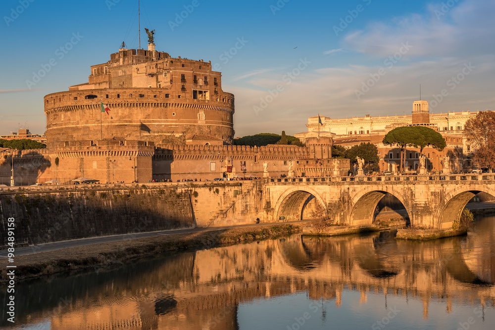 Rome, Italy: Mausoleum of Hadrian or Castle of the Holy Angel