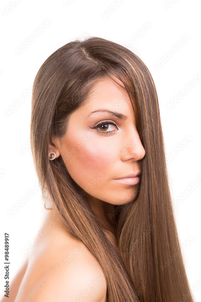 Beautiful woman with healthy long hair Beautiful woman with healthy long hair