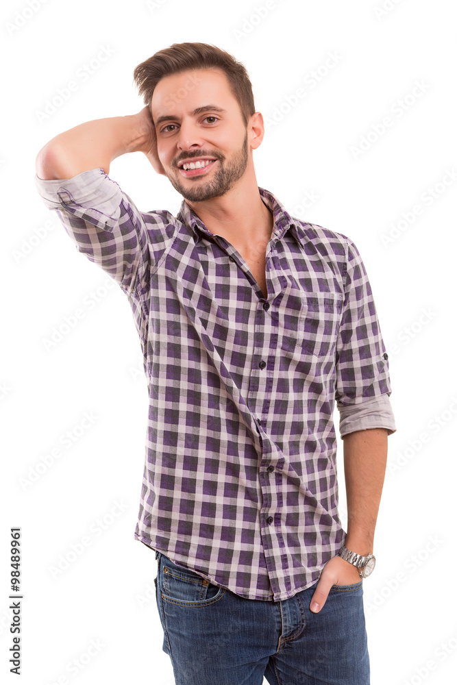 Fototapeta premium Studio shot of a young man