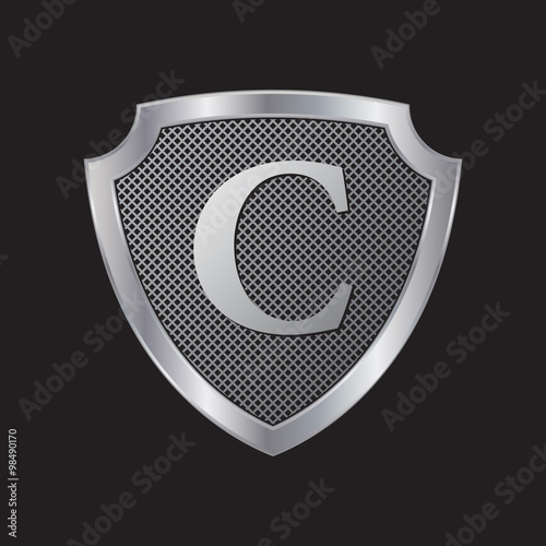 innitial shield logo icon