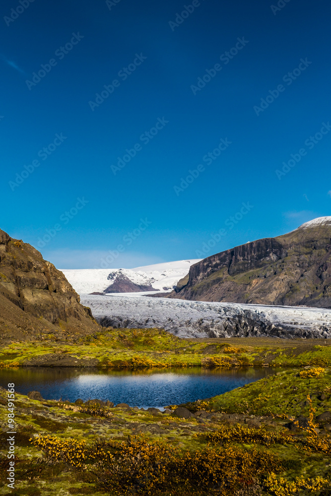 Skaftafell glacer lake Skaftafell glacer lake