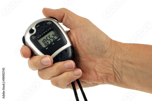 Chronomètre électronique en main