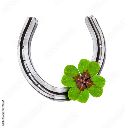 Hufeisen mit Kleeblatt