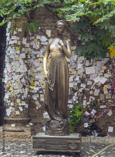 monument of Juliet in Verona in Italy