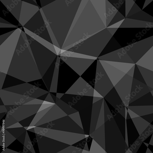 Black and white abstract background polygon © tatianamakhakhei