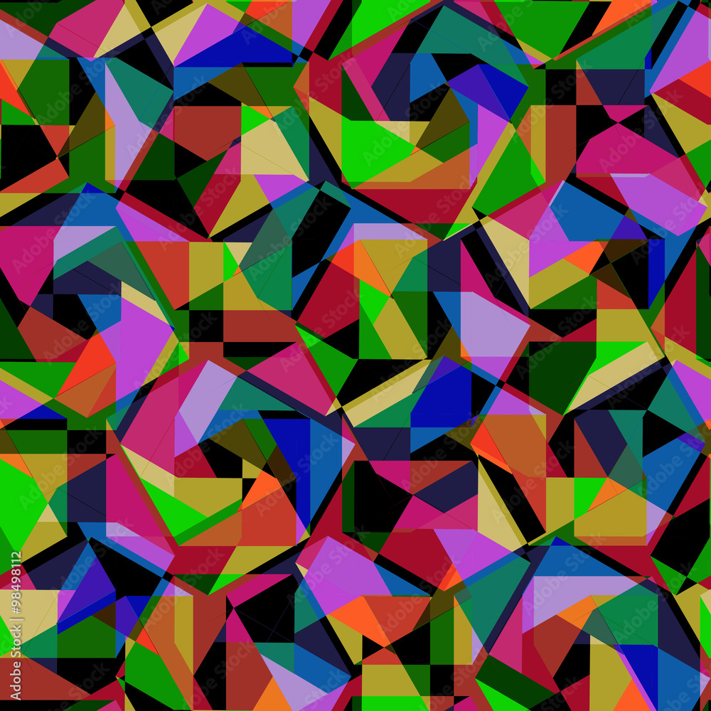 Obraz premium Seamless vector pentagon background