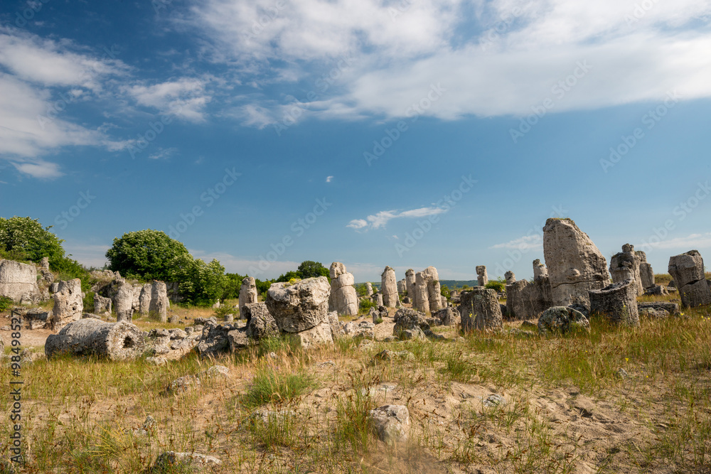 Pobiti kamani - phenomenon rock formations in Bulgaria near Varna