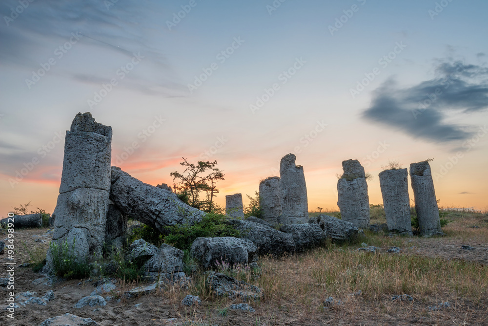 Pobiti kamani - phenomenon rock formations in Bulgaria near Varna