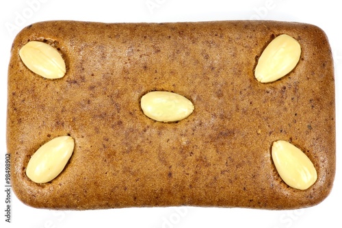Lebkuchen isoliert auf weißem Hintergrund photo