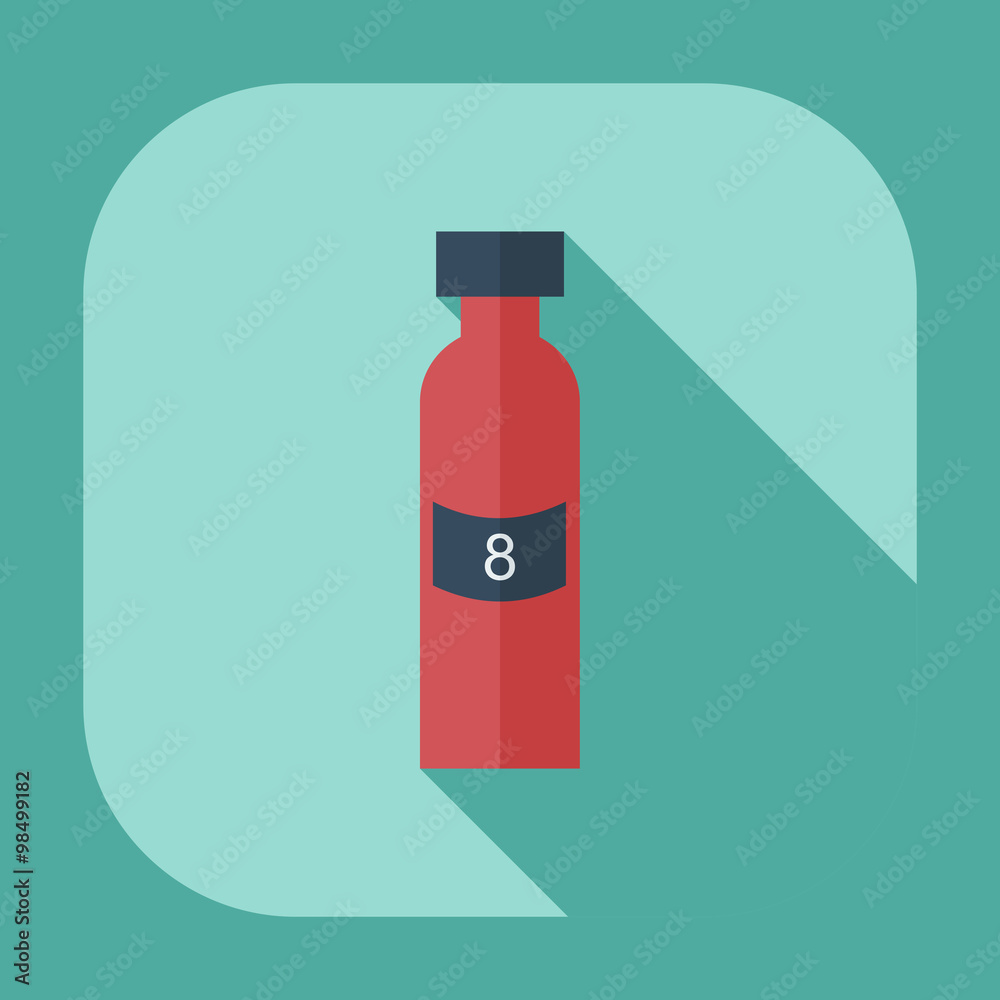 Flat modern design with shadow icons ketchup Flat modern design with shadow icons ketchup