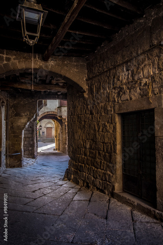 Quartiere medioevale san Pellegrino centro storico di Viterbo photo