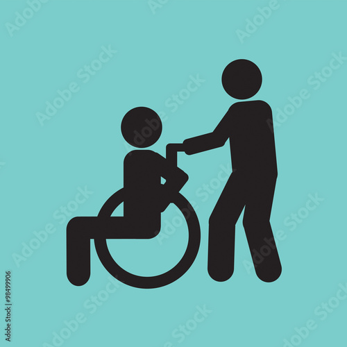 Disabled Vector Illustration.