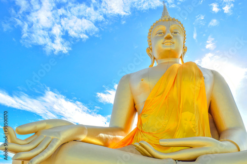 Huge golden Buddha