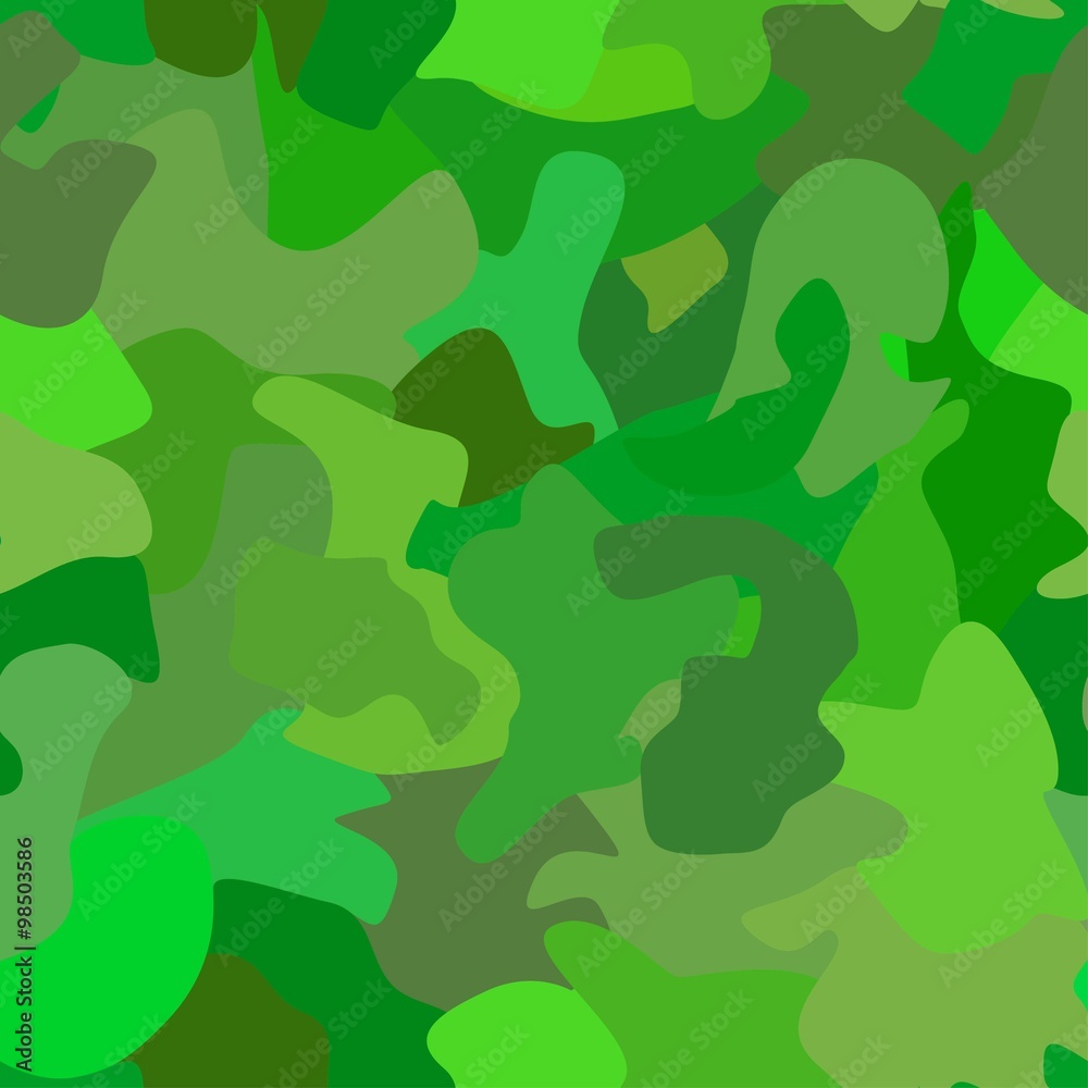Seamless green camouflage pattern Seamless green camouflage pattern