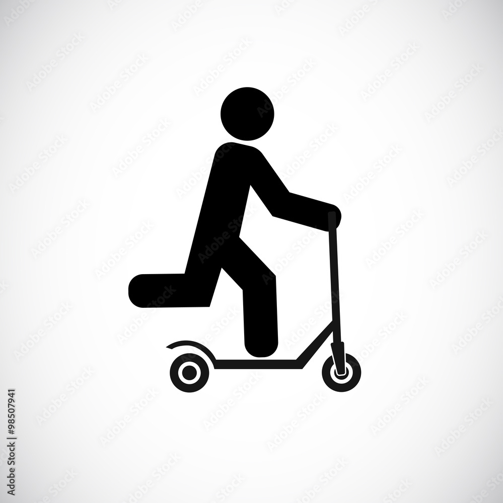 push scooter icon push scooter icon