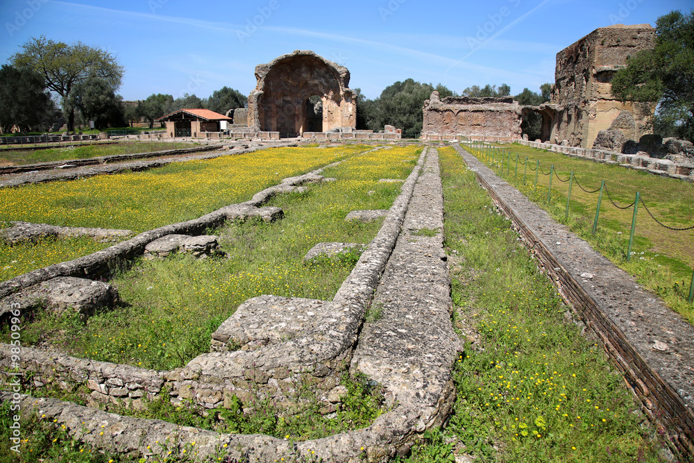 Ancient ruins of Villa Adriana ( The Hadrian's Villa ), Piazza d Ancient ruins of Villa Adriana ( The Hadrian's Villa ), Piazza d