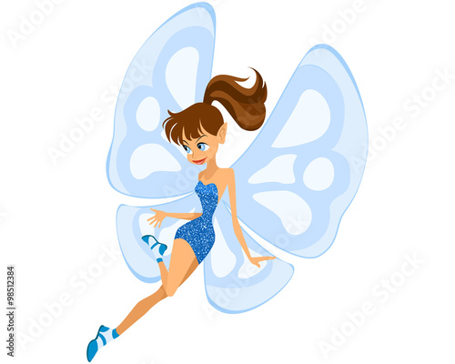 Blue young fairy