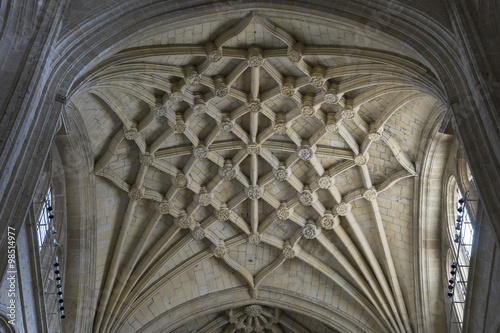 Christian, Interior of gothic cathedral of Segovia in Spain