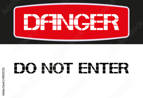 Do not enter.