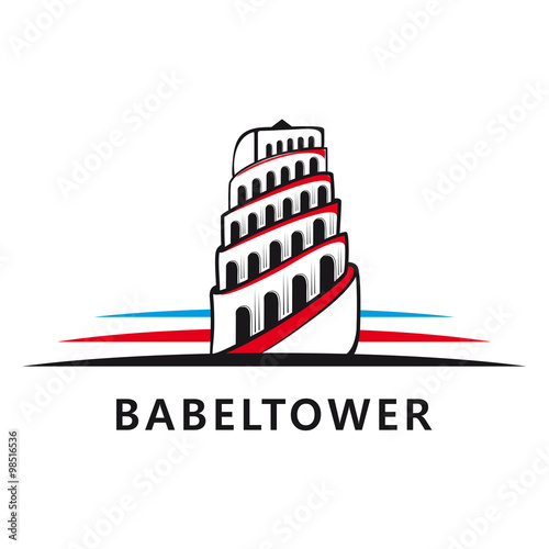 Canvas Print Tower of Babel logo