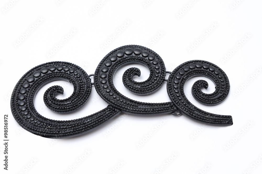 brooch wave isolated on white brooch wave isolated on white