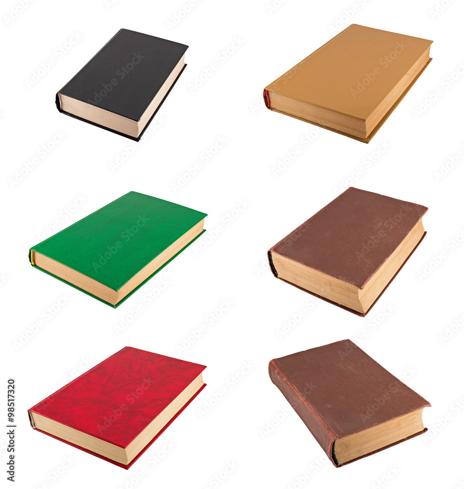 Books isolated on white Books isolated on white