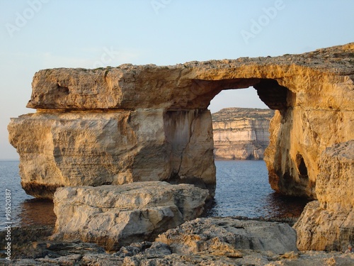 Azure Window, a limestone natural arch near Dwejra, Gozo, Malta, Europe © Martin Szczepaniak