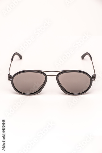 sunglasses drops on a white background