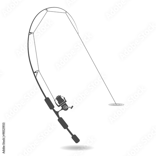silhouette ultralight spinning rod, fishing sport