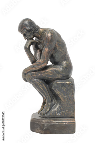 bronze sculpture thinker