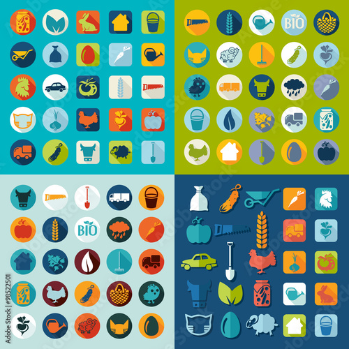 Set of agriculture icons