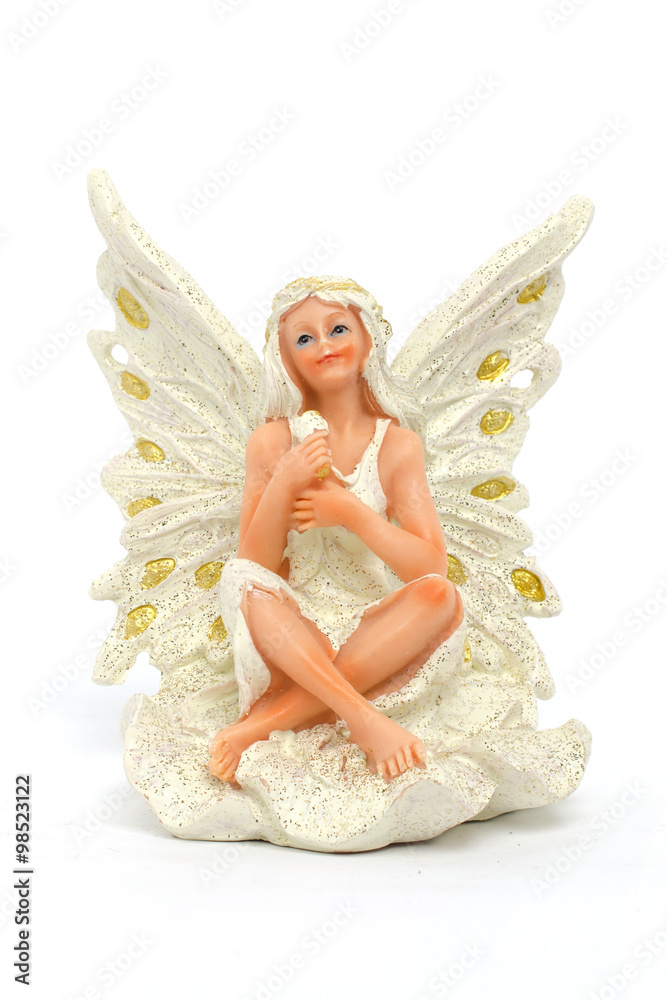 fairy figurine isolated on white fairy figurine isolated on white