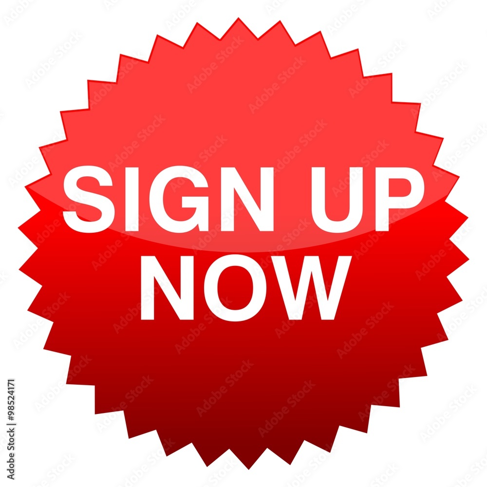 Red button sign up now Red button sign up now