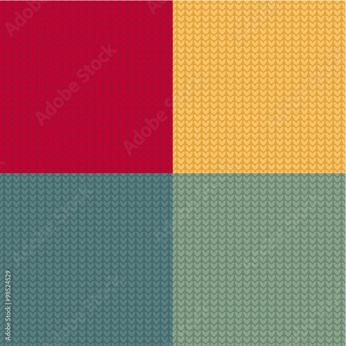 4 knitted pattern. Seamless pattern