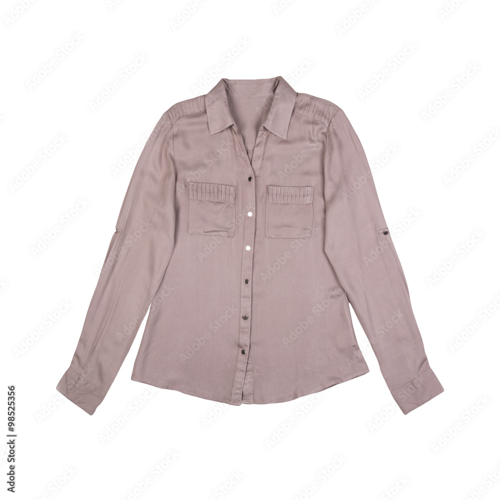 pink silk blouse isolated on a white pink silk blouse isolated on a white
