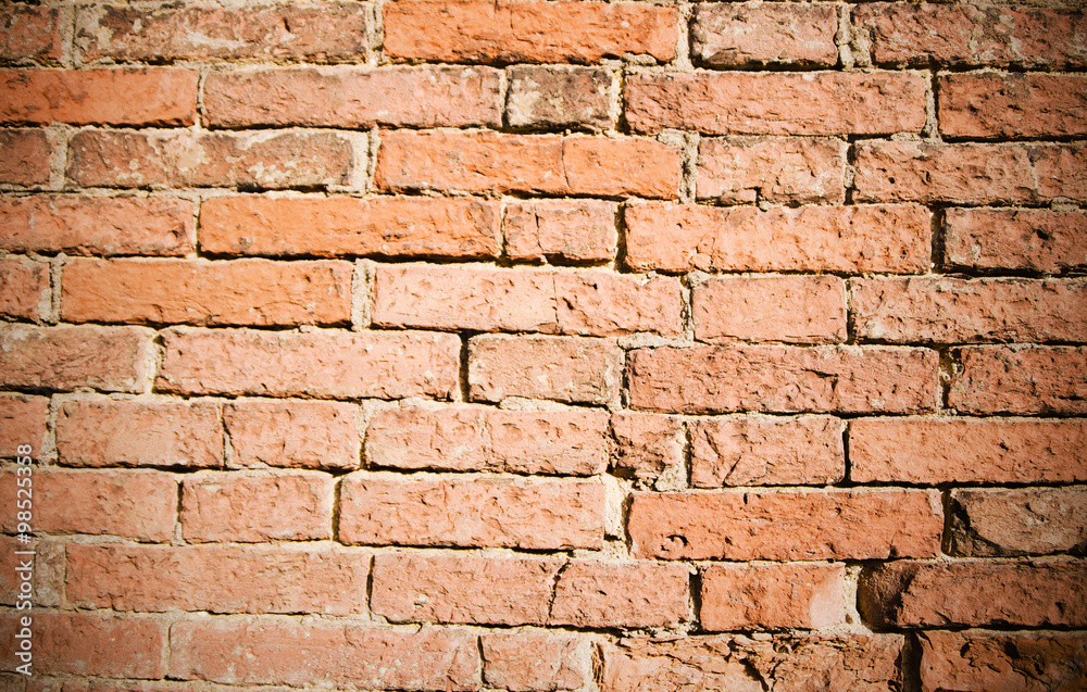 Obraz premium Red brick wall texture background