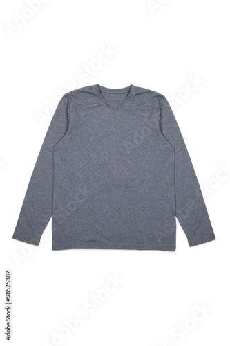 Mens shirt with long sleeves isolated on white