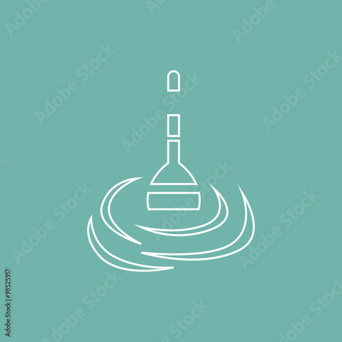 Fishing float icon