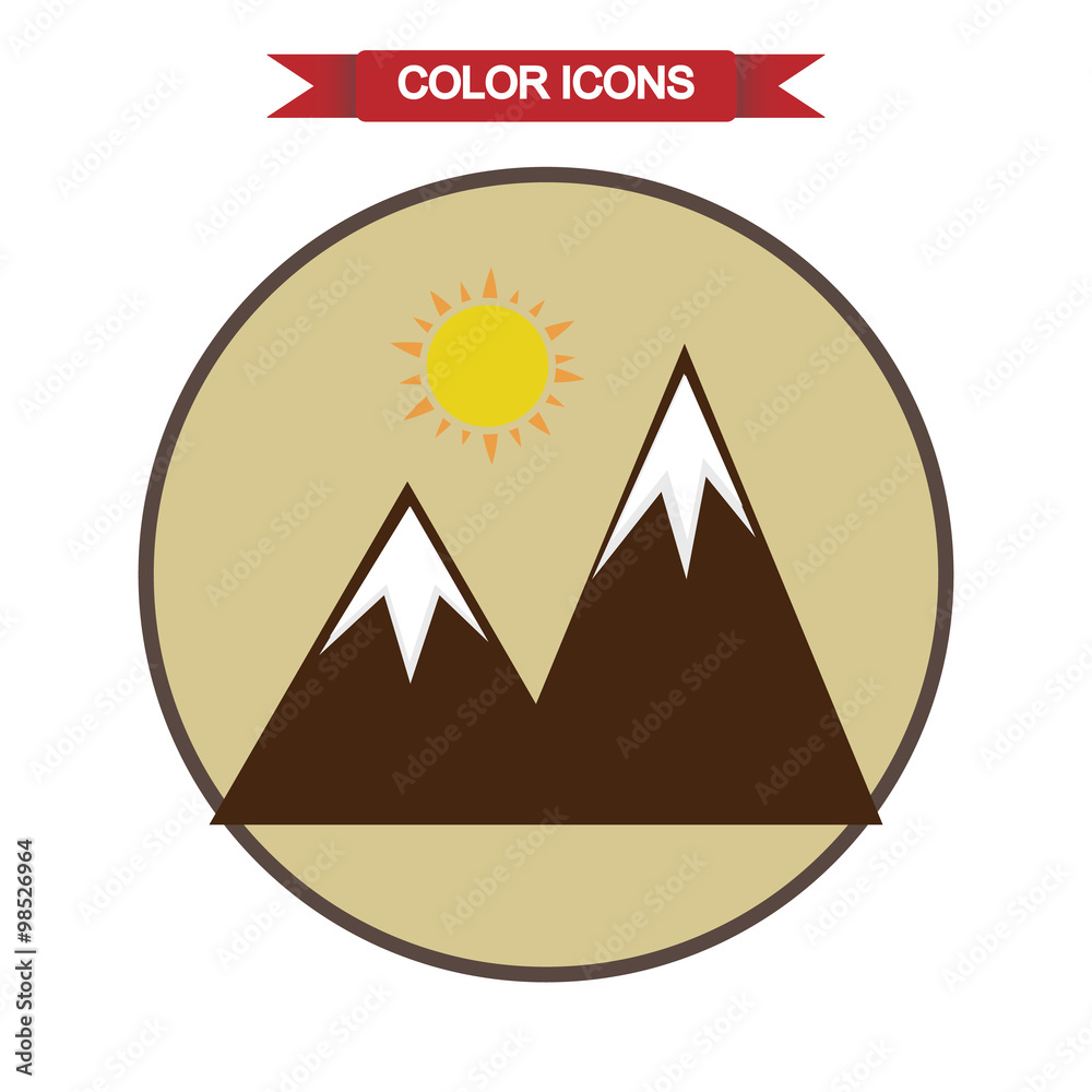 Mountains icon Mountains icon