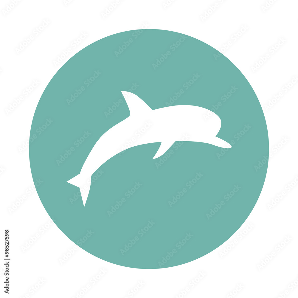 Fototapeta premium Dolphin icon